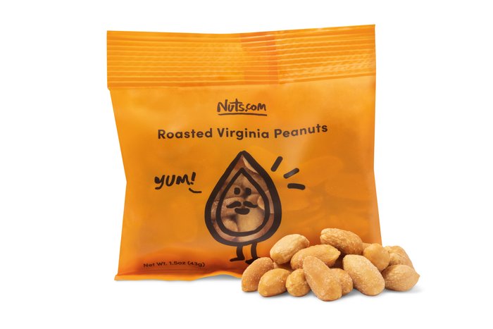 Roasted Virginia Peanuts (Salted, No Shell) - Single Serve — Single ...